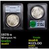 Image 1 : PCGS 1878-s Morgan Dollar $1 Graded ms63 By PCGS