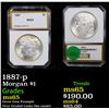 Image 1 : 1887-p Morgan Dollar $1 Graded By PCI