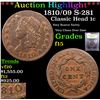 Image 1 : 1810 C-1 Classic Head half cent 1/2c Graded xf details By USCG