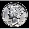 Image 2 : 1942-p Mercury Dime 10c Grades Select Unc+ FSB