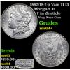 Image 1 : 1887/18-7-p Vam 11 I3 Morgan Dollar $1 Grades Choice+ Unc