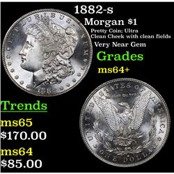 1882-s Morgan Dollar $1 Grades Choice+ Unc