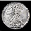 Image 2 : 1943-p Walking Liberty Half Dollar 50c Grades Choice+ Unc