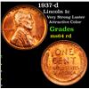 Image 1 : 1937-d Lincoln Cent 1c Grades Choice Unc RD