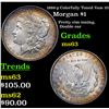 Image 1 : 1889-p Colorfully Toned Vam 25 Morgan Dollar $1 Grades Select Unc