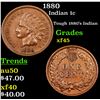 Image 1 : 1880 Indian Cent 1c Grades xf+