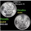Image 1 : 1883-o Morgan Dollar $1 Grades Choice Unc