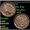 Image 1 : (1864) Princess Head Liberty Civil War Token 1c Grades Choice AU