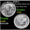 Image 1 : 1918-s Standing Liberty Quarter 25c Grades Choice AU/BU Slider