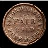 Image 2 : Second Annual Fair June 15th, 1863 F-PA750W/1A R3 Civil War Token 1c Grades vg details