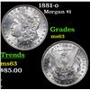 Image 1 : 1881-o Morgan Dollar $1 Grades Select Unc