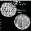 Image 1 : 1945-p Mercury Dime 10c Grades Choice Unc