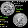 Image 1 : 1927-d Vam 2 Peace Dollar $1 Grades Select Unc