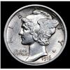Image 2 : 1916-p Mercury Dime 10c Grades Select Unc FSB