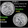 Image 1 : 1946-s Walking Liberty Half Dollar 50c Grades Choice AU/BU Slider