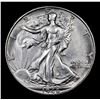Image 2 : 1946-s Walking Liberty Half Dollar 50c Grades Choice AU/BU Slider