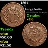 Image 1 : 1864 Two Cent Piece 2c Grades vf++