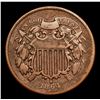 Image 2 : 1864 Two Cent Piece 2c Grades vf++