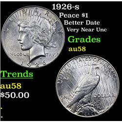 1926-s Peace Dollar $1 Grades Choice AU/BU Slider