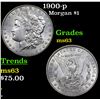 Image 1 : 1900-p Morgan Dollar $1 Grades Select Unc