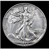 Image 2 : 1945-s Walking Liberty Half Dollar 50c Grades Select Unc