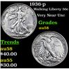 Image 1 : 1936-p Walking Liberty Half Dollar 50c Grades Choice AU/BU Slider