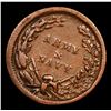 Image 3 : 1863 Turban Liberty Civil War Token 1c Grades xf