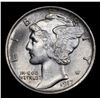 Image 2 : 1917-p Mercury Dime 10c Grades Select Unc+ FSB
