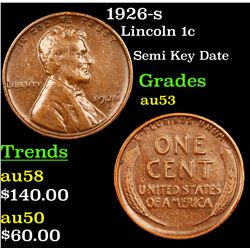 1926-s Lincoln Cent 1c Grades Select AU