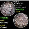 Image 1 : 1906-s Barber Dime 10c Grades xf+