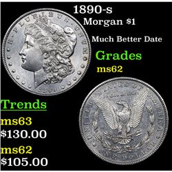 1890-s Morgan Dollar $1 Grades Select Unc