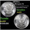 Image 1 : 1879-s Morgan Dollar $1 Grades GEM+ Unc