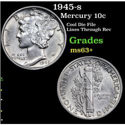 1945-s Mercury Dime 10c Grades Select+ Unc