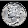 Image 2 : 1945-s Mercury Dime 10c Grades Select+ Unc