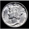 Image 2 : 1943-p Mercury Dime 10c Grades Select+ Unc