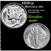 Image 1 : 1936-p Mercury Dime 10c Grades Select+ Unc