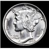 Image 2 : 1936-p Mercury Dime 10c Grades Select+ Unc
