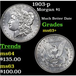1903-p Morgan Dollar $1 Grades Select+ Unc