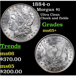1884-o Morgan Dollar $1 Grades GEM+ Unc
