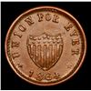 Image 2 : 1864 Union For Ever F-49/343 Civil War Token 1c Grades Select Unc BN
