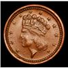 Image 3 : 1864 Union For Ever F-49/343 Civil War Token 1c Grades Select Unc BN