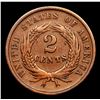 Image 3 : 1865 Two Cent Piece 2c Grades vf++