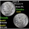 Image 1 : 1921-d Morgan Dollar $1 Grades Select Unc