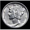 Image 2 : 1917-p Mercury Dime 10c Grades Select AU