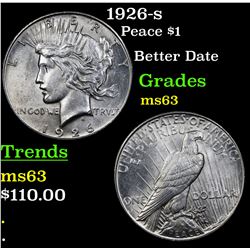 1926-s Peace Dollar $1 Grades Select Unc