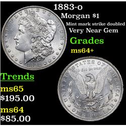 1883-o Morgan Dollar $1 Grades Choice+ Unc