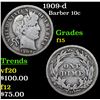 Image 1 : 1909-d Barber Dime 10c Grades f+