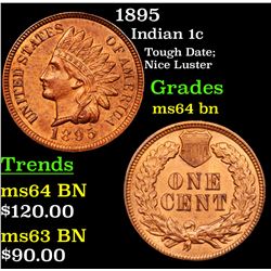 1895 Indian Cent 1c Grades Choice Unc BN