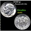 Image 1 : 1949-p Roosevelt Dime 10c Grades Select Unc