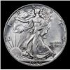 Image 2 : 1939-p Walking Liberty Half Dollar 50c Grades Choice AU/BU Slider